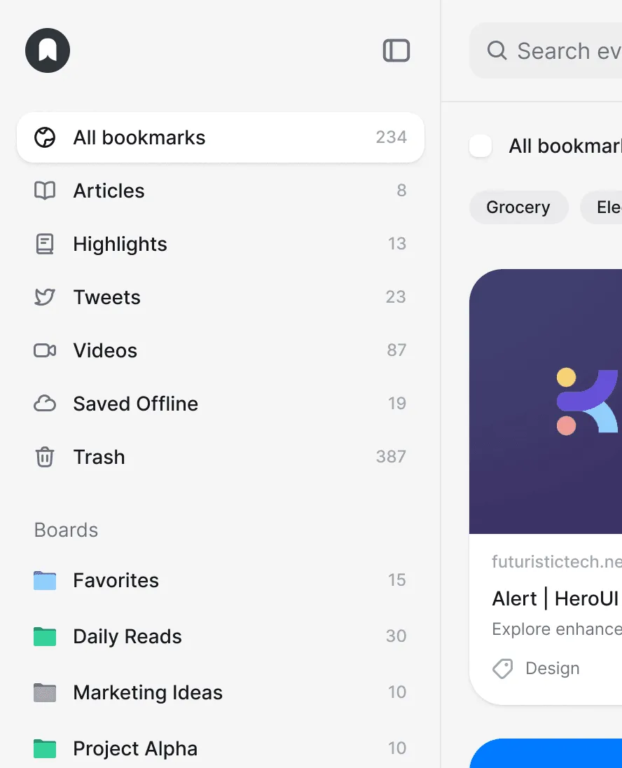 Marqly on desktop